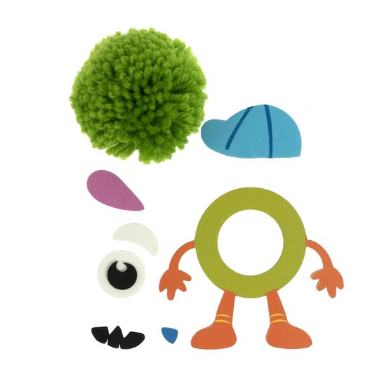 Green Monster Pom Pom Kit image number 3