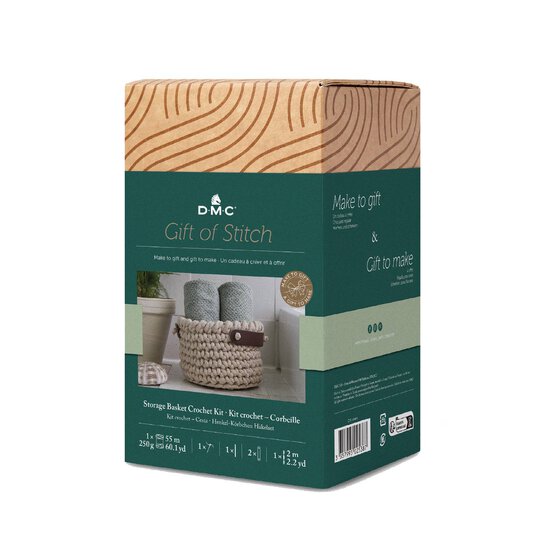 DMC Storage Basket Crochet Kit image number 1
