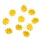 Trimits Yellow Happy Flower Craft Buttons 10 Pieces image number 1