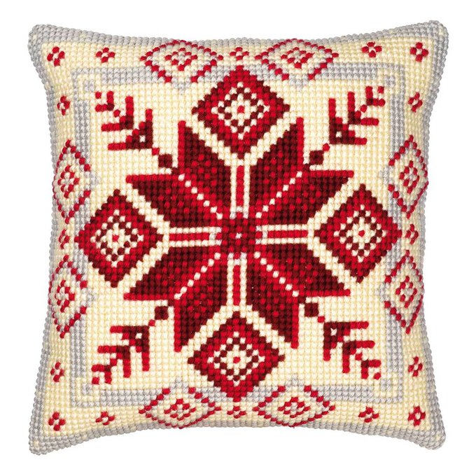 Vervaco Geometric Cross Stitch Cushion Front Kit image number 1