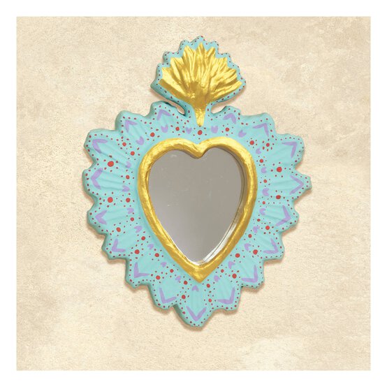 Decopatch Mache Heart Mirror 27cm image number 3