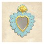 Decopatch Mache Heart Mirror 27cm image number 3