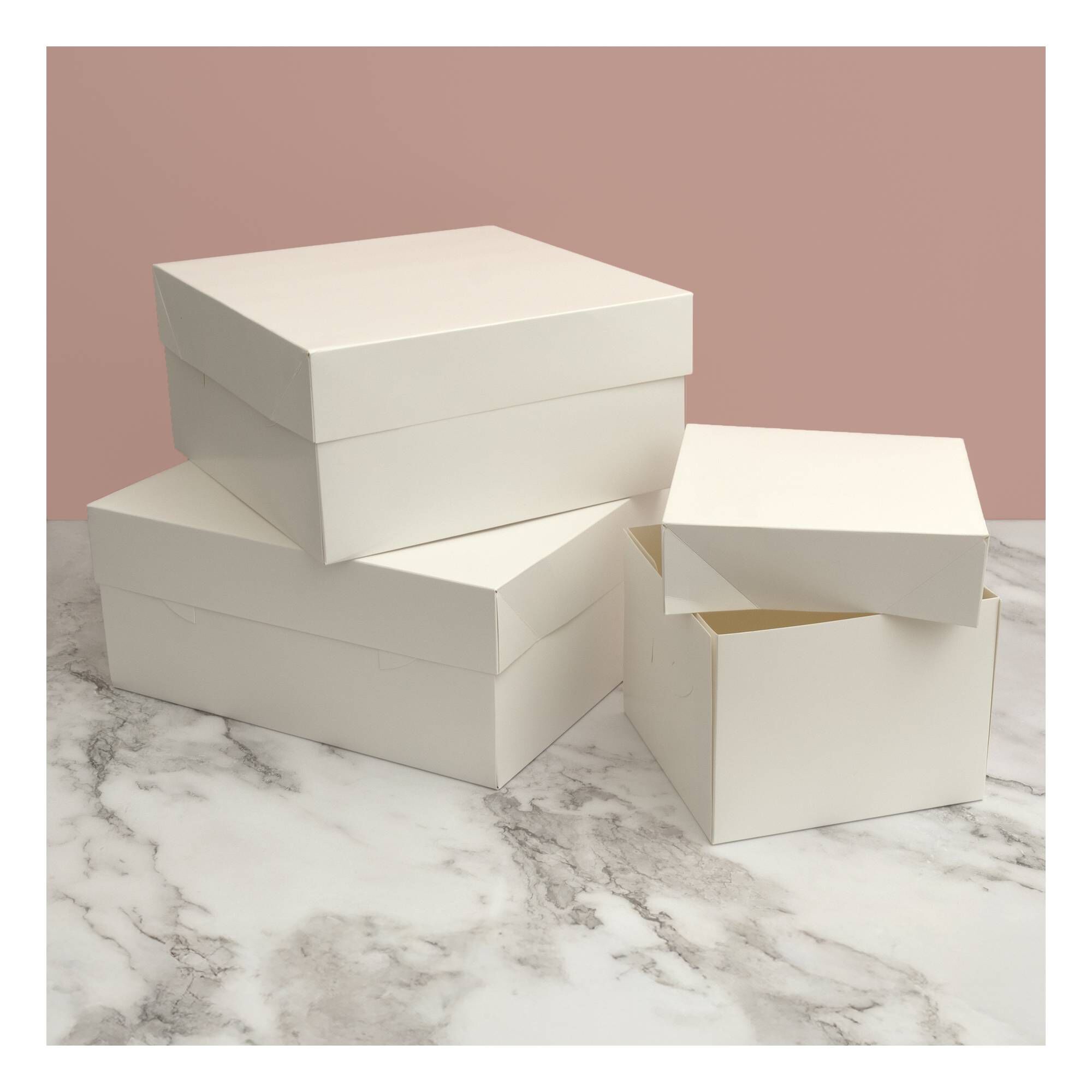 White Cake Box 8 Inches | Hobbycraft