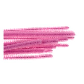 Pink Pipe Cleaners 12 Pack