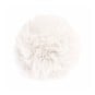 White Faux Fur Pom Pom 11cm image number 1