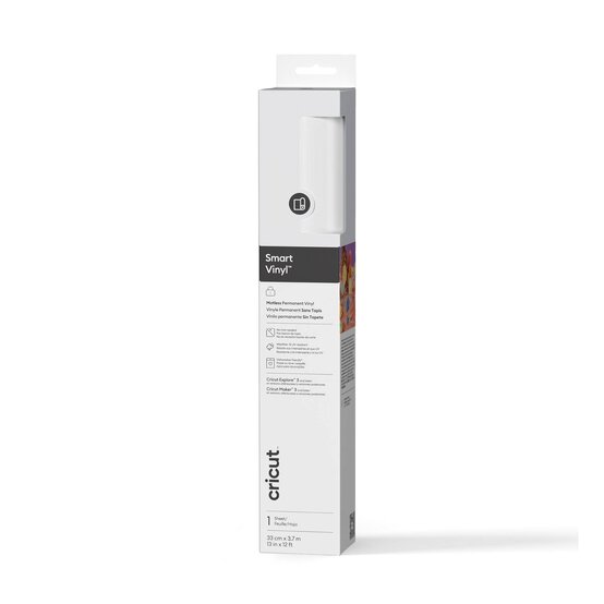 Cricut White Permanent Smart Vinyl 13 x 144 Inches image number 1