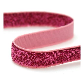 Metallic Spicy Pink Woven Sparkle Ribbon 10mm x 2.5m