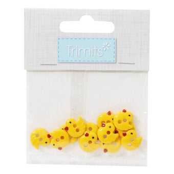 Trimits Yellow Duck Novelty Buttons 8 Pieces image number 2