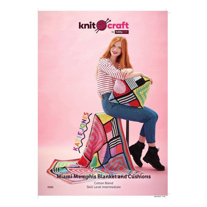 Knitcraft Katie Jones Blanket and Cushions Digital Pattern 0092 image number 1