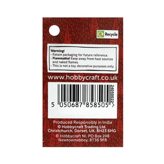 Mache Hanging Bauble Decoration 10cm image number 5