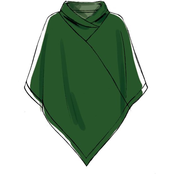 McCall’s Poncho Sewing Pattern M7846 (L-XL) image number 3