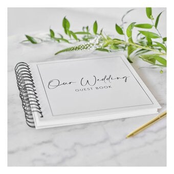 Ginger Ray Black and White Wedding Guest Book