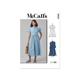 McCall's Women's Dress Sewing Pattern M8533 (H5 6-14)
