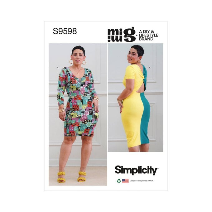 Simplicity Knit Dress Sewing Pattern S9598 (16-24) image number 1