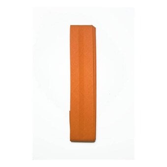 Orange Poly Cotton Bias Binding 25mm x 2.5m