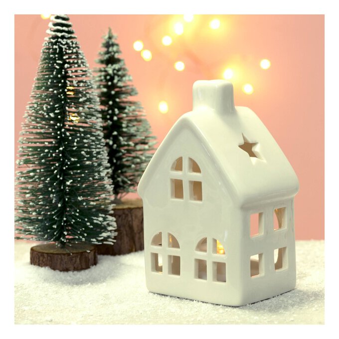 Glazed Ceramic House 13cm Hobbycraft