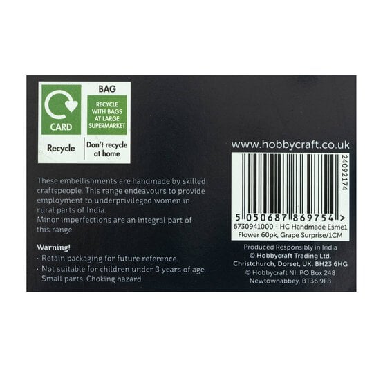 Handmade Grape Surprise Esme Flowers 60 Pack image number 5