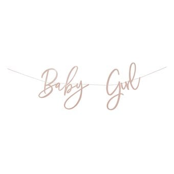 Pink Baby Girl Card Banner 2m