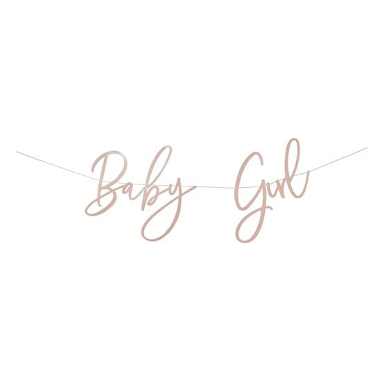 Pink Baby Girl Card Banner 2m image number 2
