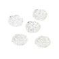 Hemline Clear Novelty Flower Button 5 Pack image number 1