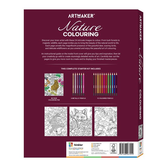 Artmaker Nature Colouring Kit image number 5