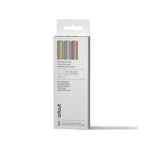 Cricut Permanent Metallic Markers 3 Pack image number 1