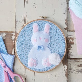 How to Make Bunny Hoop Art