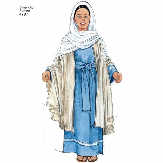 Simplicity Kids&rsquo; Nativity Costume Sewing Pattern 4797 image number 5
