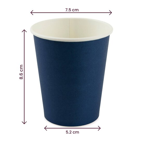 Midnight Blue Paper Cups 8 Pack image number 2