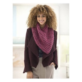 FREE PATTERN Lion Brand Thick and Quick New Direction Cowl L60124