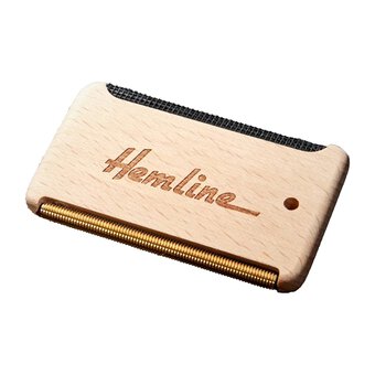 Hemline Wooden Fabric and Wool Comb