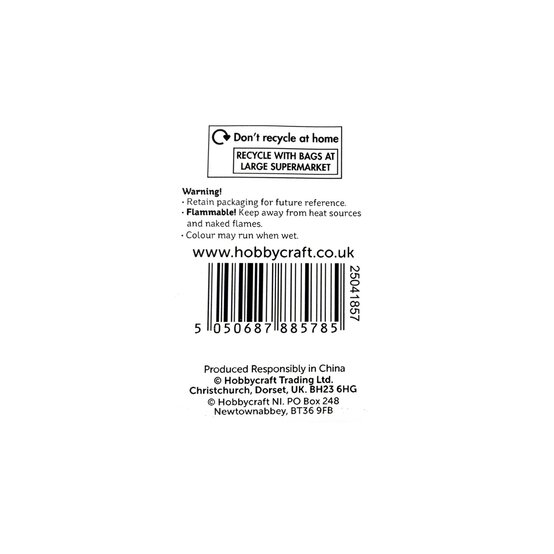 Black Embroidery Fabric 30cm x 46cm image number 5