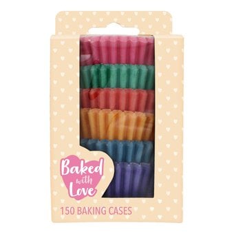 Baked With Love Mini Bright Cupcake Cases 150 Pack image number 2