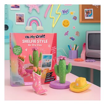 Oh My Craft! Shelfie Style Air Dry Clay Kit