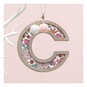 Hanging Wooden Letter C 7.5cm  image number 1