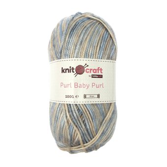 Knitcraft Ariel Blue Purl Baby Purl Aran 100g