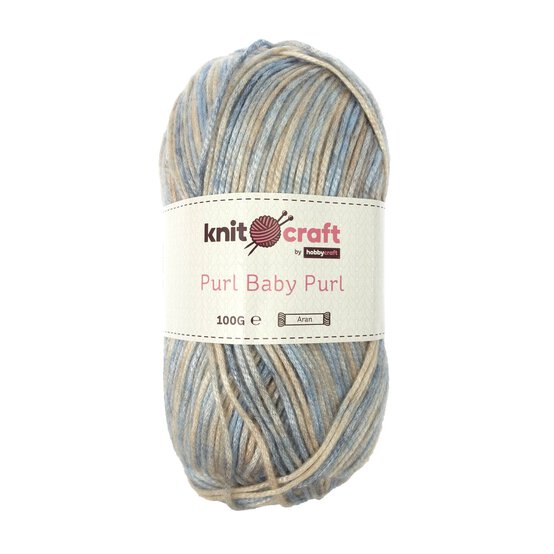 Knitcraft Ariel Blue Purl Baby Purl Aran 100g image number 1