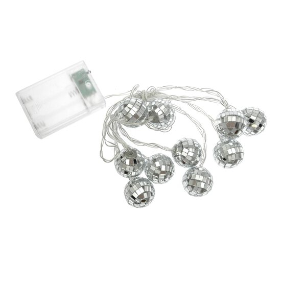 Silver Mirror Ball LED Lights 2.3m image number 4