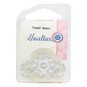 Hemline White Basic Scalloped Edge Button 4 Pack image number 2
