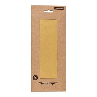 Gold Tissue Paper 50cm x 75cm 6 Pack image number 3