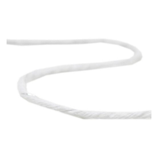 Silver and White Knot Cord 2mm x 8m image number 1