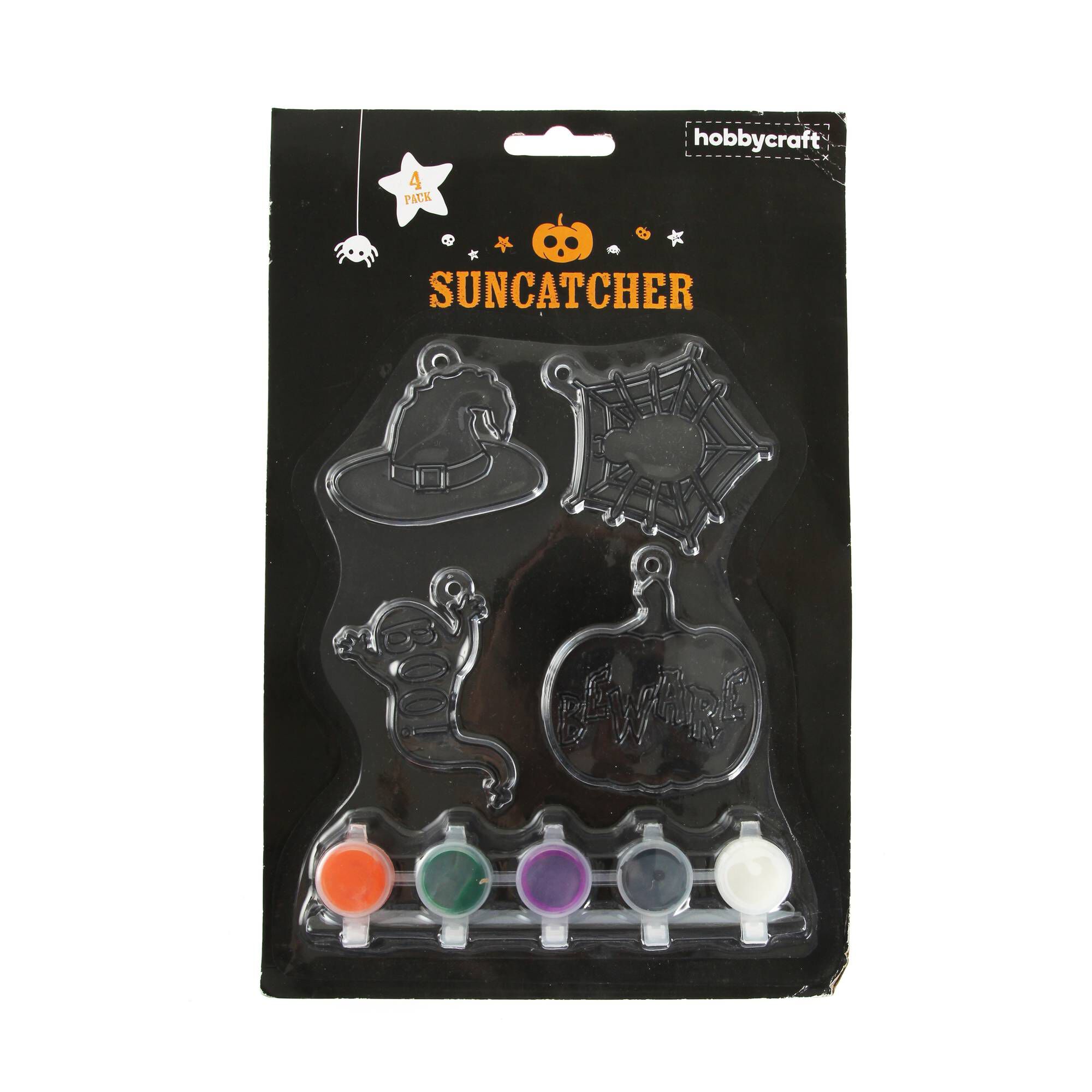 Halloween Suncatchers 4 Pack Hobbycraft