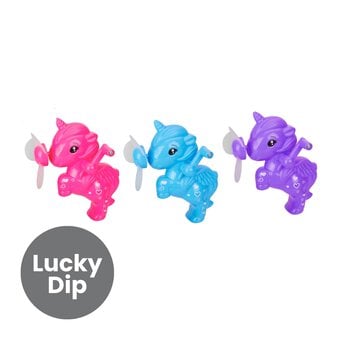 Assorted Unicorn Wind-Up Hand Fan