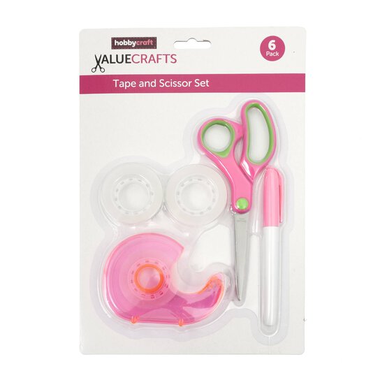 Valuecrafts Tape and Scissor Set 6 Pieces image number 6