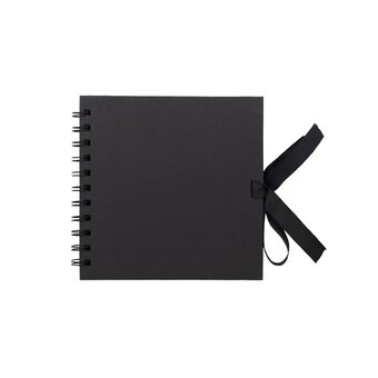 Spiral Bound Black Scrapbook 6 x 6 Inches