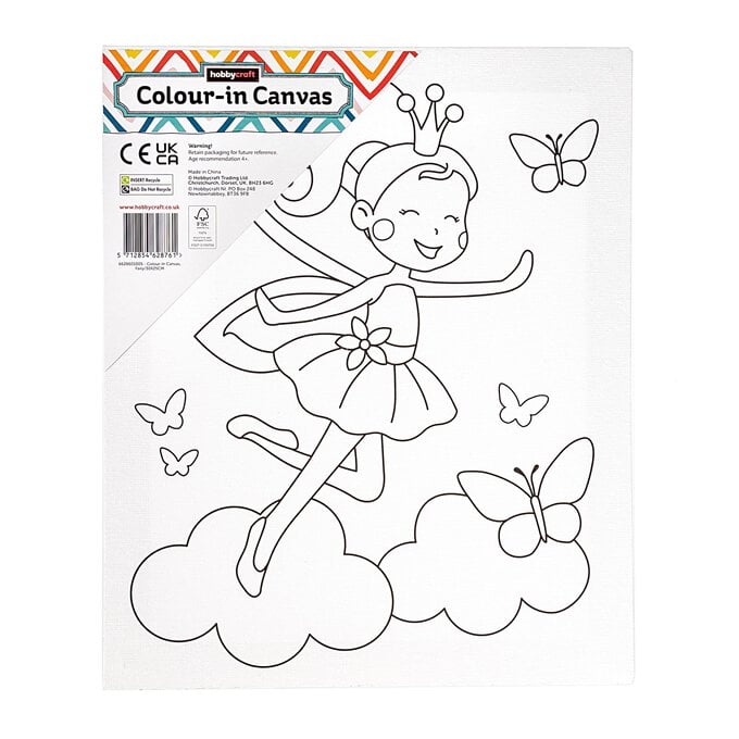 Fairy Colour-in Canvas image number 1