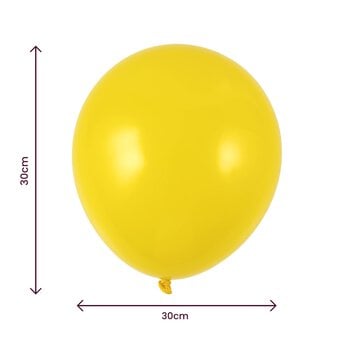Yellow Latex Balloons 10 Pack image number 2
