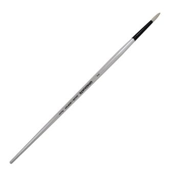 Daler-Rowney Long Handle Bristle Round Graduate Brush Size 2 White