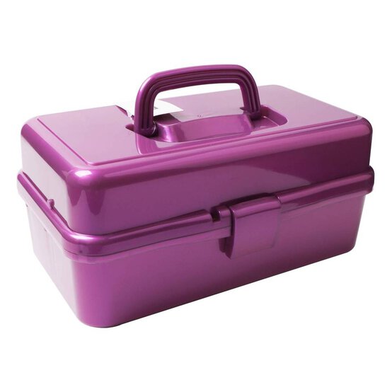 Pink Metallic Caddy 33cm x 20cm x 15cm image number 2