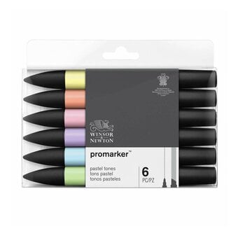 Winsor & Newton Pastel Promarkers 6 Pack image number 2